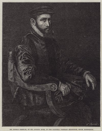Sir Thomas Gresham door Anthonis van Dashorst Mor